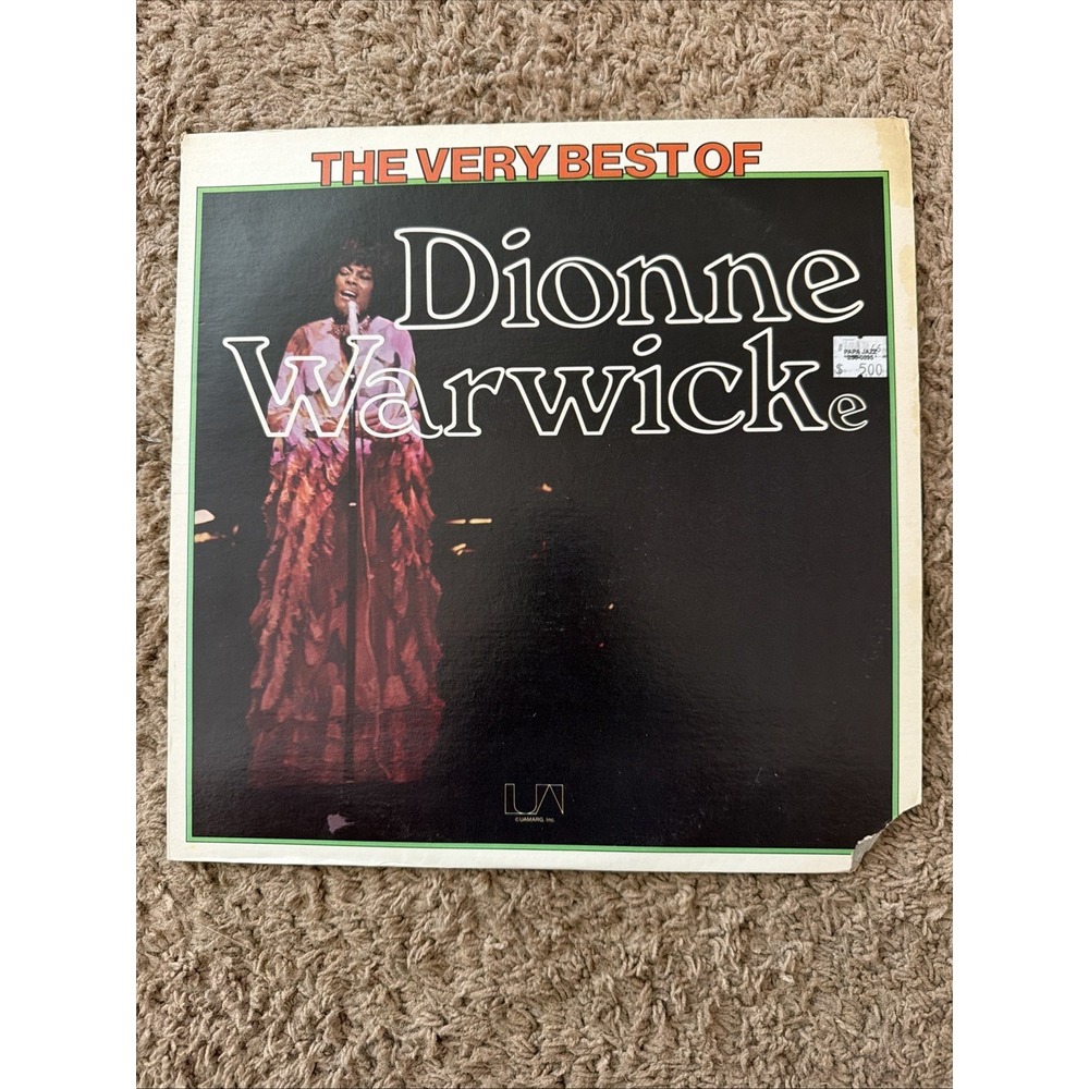 Dionne Warwicke The Very Best Of Vintage Vinyl LP 1974‎ UA Record UA-LA 388-E
